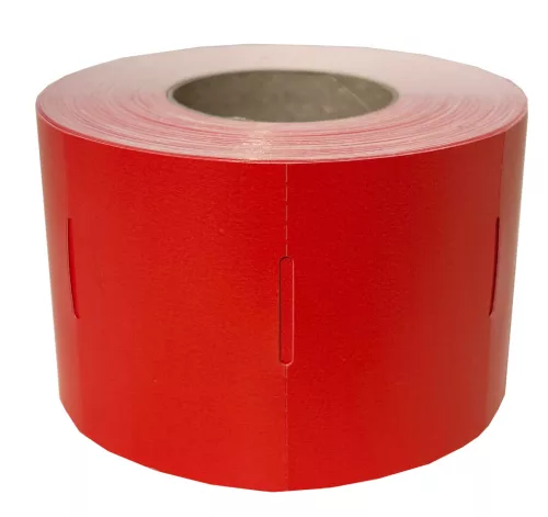 Polccímke 40x55mm Hőpapír Prémium Kartoncímke PIROS 600db/tek.