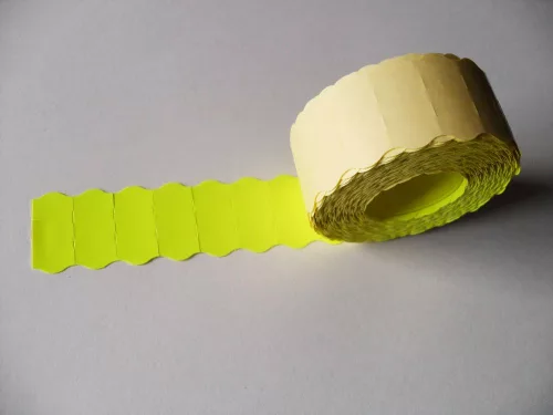 25x16 Árazószalag FLUO CITROMSÁRGA