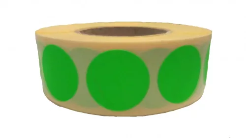 38mm Körcímke FLUO ZÖLD 