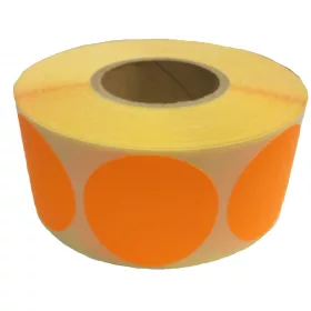 38mm Körcímke FLUO NARANCS