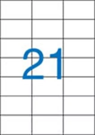 Victoria A4 Etikett, univerzális, 70x42,4 mm, 2100 etikett/csomag (LCV11370)