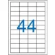 Victoria A4 Etikett, univerzális, 48,5x25,4 mm, 4400 etikett/csomag (LCV11366)