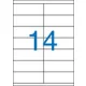 Victoria A4 Etikett, univerzális, 105x40 mm, 1400 etikett/csomag (LCV11383)