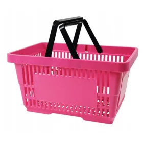 22L Bevásárló Kosár 2 füles PINK